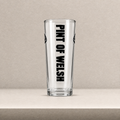 Pint of Welsh Pint Glass