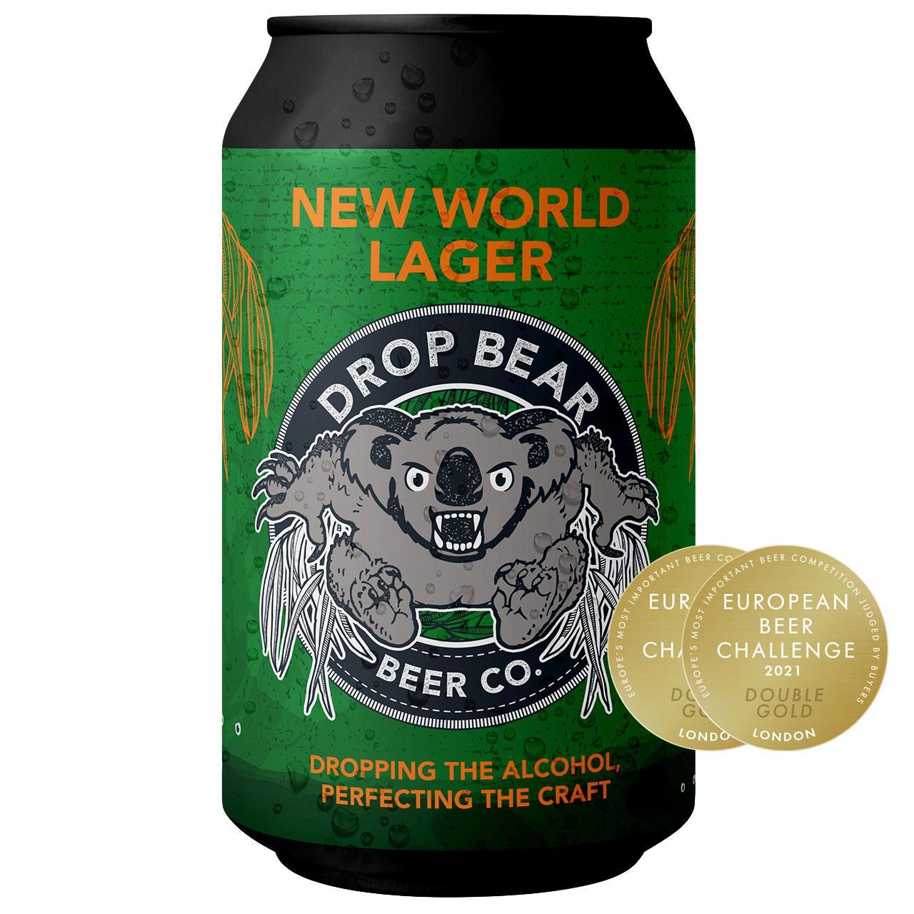 DROP BEAR NEW WORLD LAGER LOW ALCOHOL